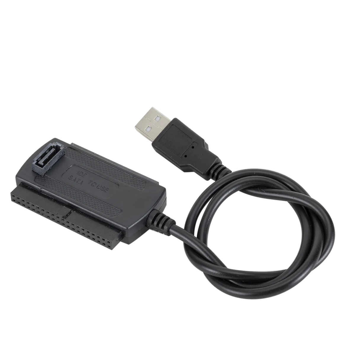 USB 2.0 IDE/SATA 3-in-1 Cable Power Supply ROHS Certified Tinned Copper Conductor Braid Shielding PVC Jacket in Stock