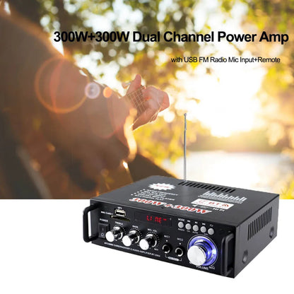 Home Amplifiers Audio 600w Bluetooth-compatible Subwoofer Theater Sound System Amplifier Mini Amplifier Professional RC Control