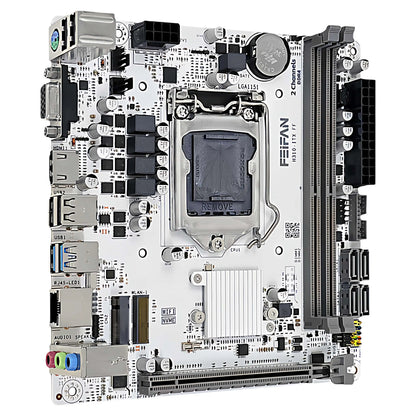 FEIFAN New H310 ITX White Motherboard Intel 6/7/8/9th Gen LGA1151 Double 32GB DDR4 VGA for M.2 SATA Desktop