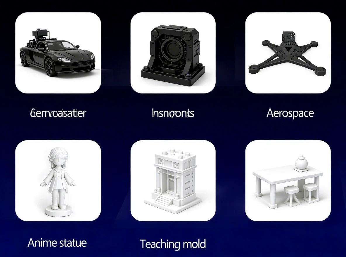 ActionLasers Fine Quality Industrial 3D Printer with Dual Extruder PLA Support Semi-Automatic FDM Machine