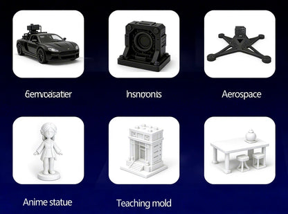 ActionLasers Fine Quality Industrial 3D Printer with Dual Extruder PLA Support Semi-Automatic FDM Machine