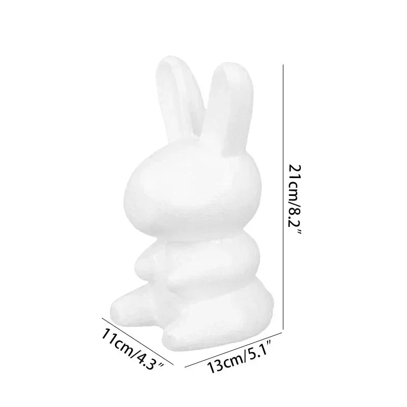 Modelling Polystyrene Styrofoam Foam Rabbit Mold Rose Rabbit Craft DIY Wedding Party Valentine's Day Decoration Supplies Gifts