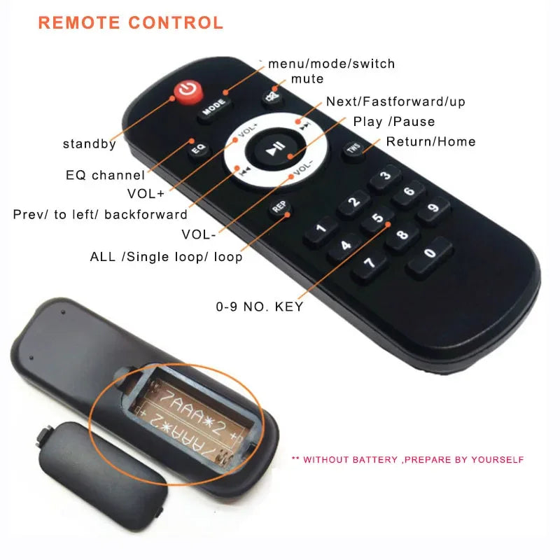 High Quality Digital Audio Player Module MP3 Decoder Board USB SD BT Music Player Board Record FM Link in