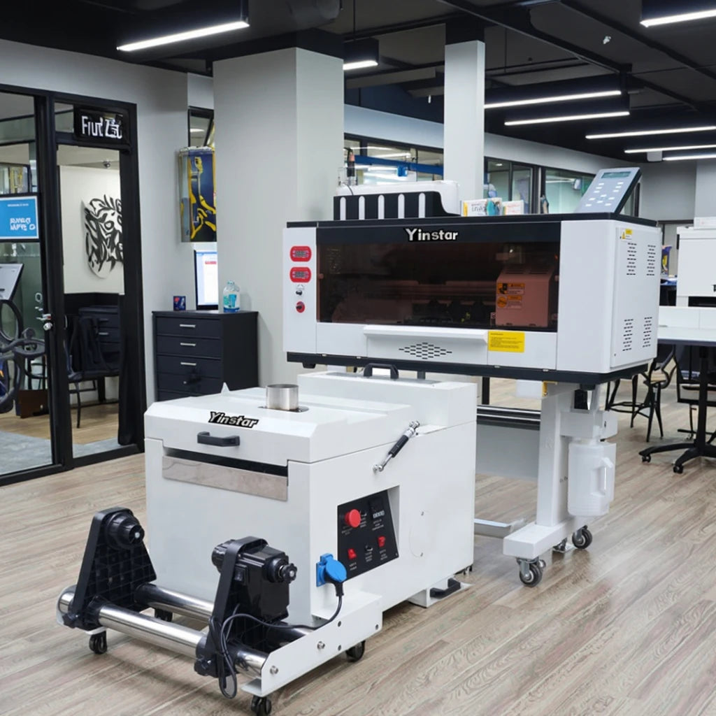 Yinstar A3 30cm DTF Printer 2 Heads I3200A1 DTF 12 Inch Powder Shaker Machine Home Use Automatic