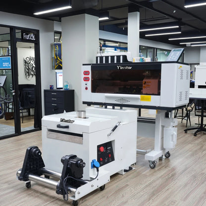 Yinstar A3 30cm DTF Printer 2 Heads I3200A1 DTF 12 Inch Powder Shaker Machine Home Use Automatic