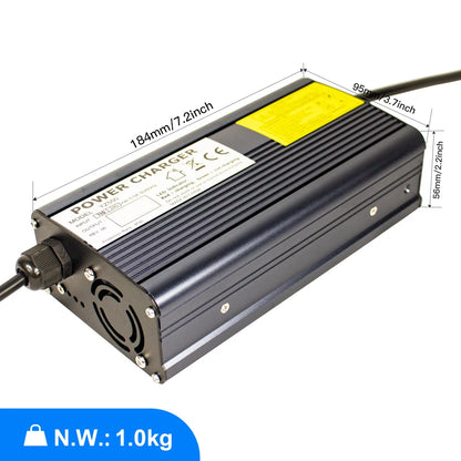 YZPOWER 4.2v20a 1S Motorcycle Charger 4.2 Volt 20A Lithium Battery Charger 100W Electric for 3.7V 20A Battery Pack