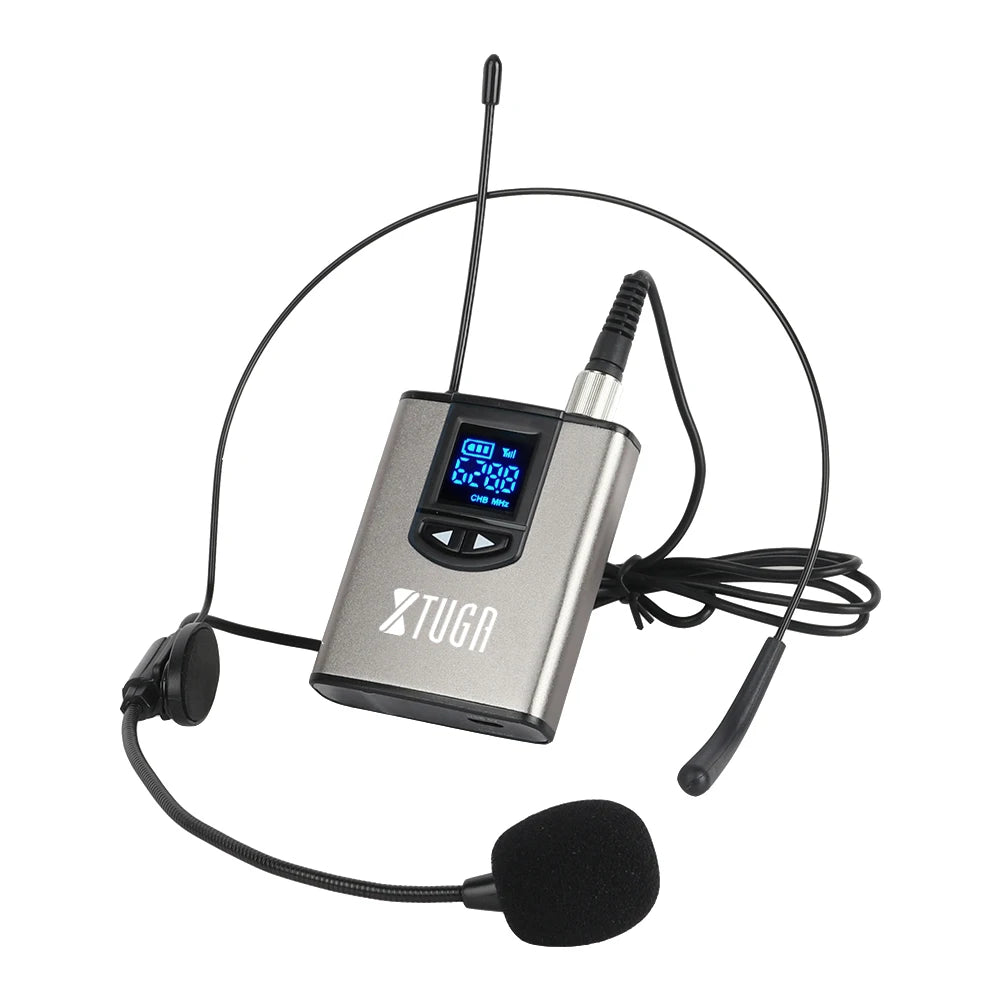 High Quality Portable Mini Wireless UHF Microphone Hidden Lavalier Mic 6.35mm Interface Metal Interview Mike System for Live