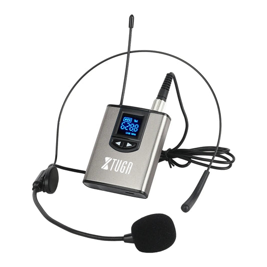 High Quality Portable Mini Wireless UHF Microphone Hidden Lavalier Mic 6.35mm Interface Metal Interview Mike System for Live