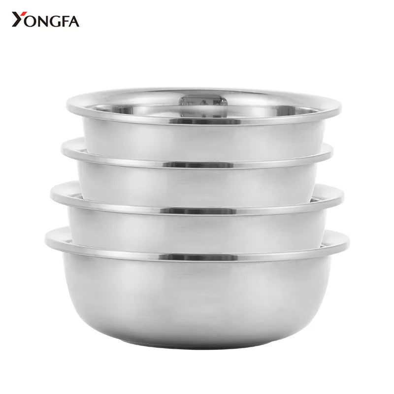 Multi Functional Stainless Steel Bowl Set Mixing Bowls Salad Stainless Steel Large Big Basin