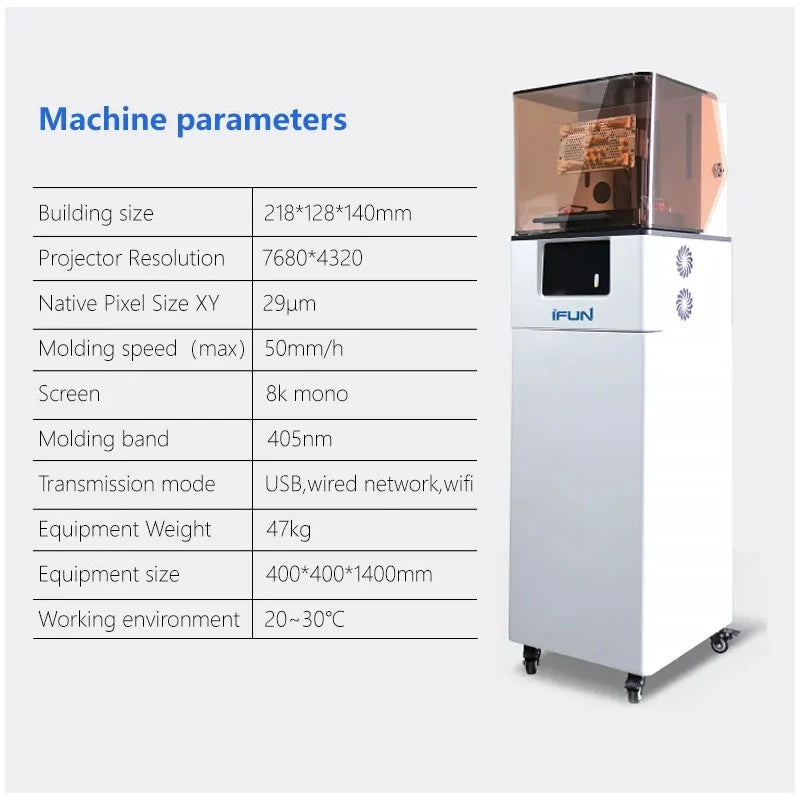 IFUN Dent Giant 8k 3d Printer Impresora 3d Lcd for Dental Lab High Quality