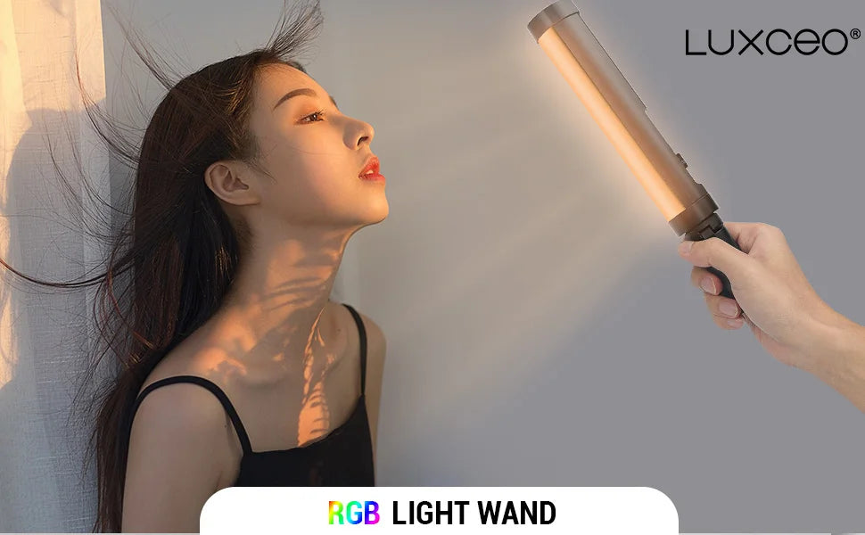 LUXCEO P100 Portable RGB Video Light Gamer Lamp 2000mAh Photo Video Shooting Selfie Lighting Fill-in lights for Vlog YouTube