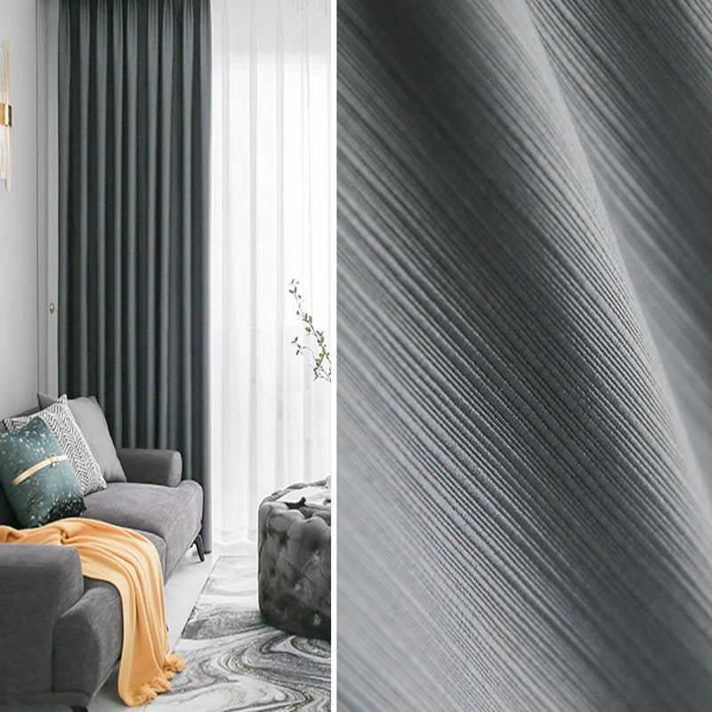 YCENTRE Modern Style Solid Color Window Treatment Curtains Thermal Insulated Curtains Blackout Curtain Drape For Living Room
