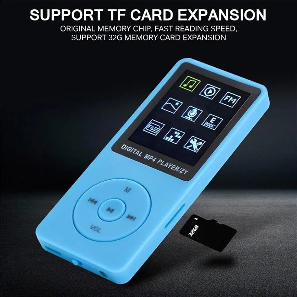 KLW Digital Video MP3 MP4 Music Media Player 1.8" LCD Support 32GB TF Card FM Radio Home Photo Sport Tool