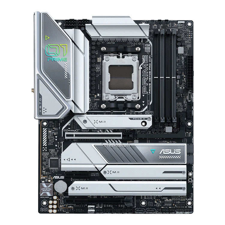 Used ASUS PRIME X670E-PRO WIFI Motherboard Support AMD Ryzen 7000 Series Desktop Processors 7700X/7900X/7950X for Socket AM5