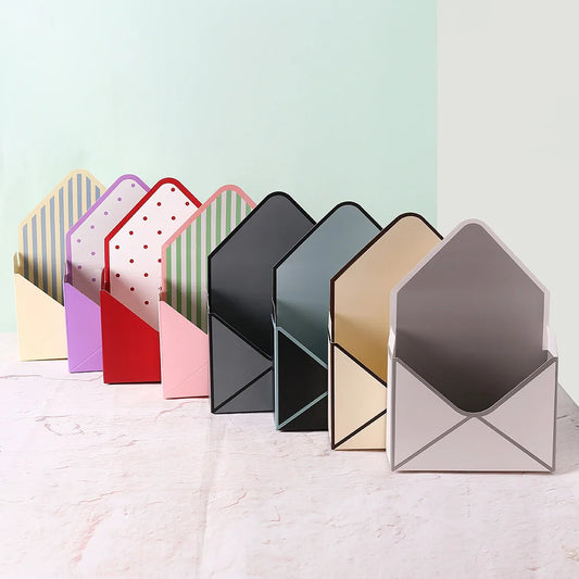 Yiwu China Suppliers Cheap Wholesale Folding Envelope Type Cardboard Paper Luxury Envelope Flower Packing Box for Mother's Day by PDG ibma