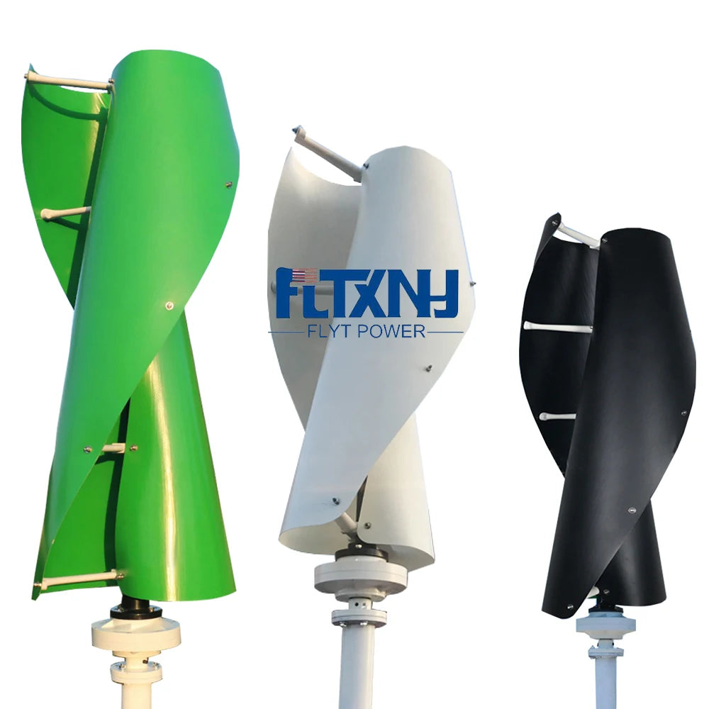 Hot Sale Roof Mount Residential 2000w12/24/ 48v 96v Vertical Axis Efficient Wind Turbine Generator for Home Use 1000w 3kw