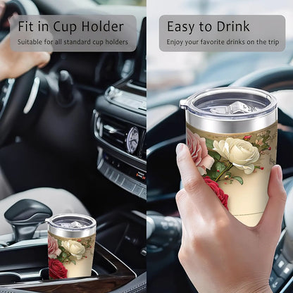 Picnic and Beach Essential 20oz Portable Silver Side Tumbler