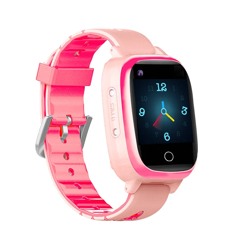 GPS Tracker 4G LTE Touch Screen Wrist Watch Bp Monitor With Temp Body Detection Support Sos Video Call T5S