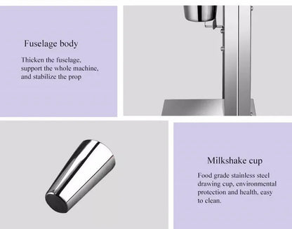 Single Head Commercial Stainless Steel Milk Shake Maker Mixer Electric Milkshake Machine for Milkshakes