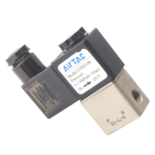 Superior Quality AIRTAC 2V025-08 24 Volt 2 Way Solenoid Valve 1/4" NPT Electric Solenoid Valve by PDG ibma