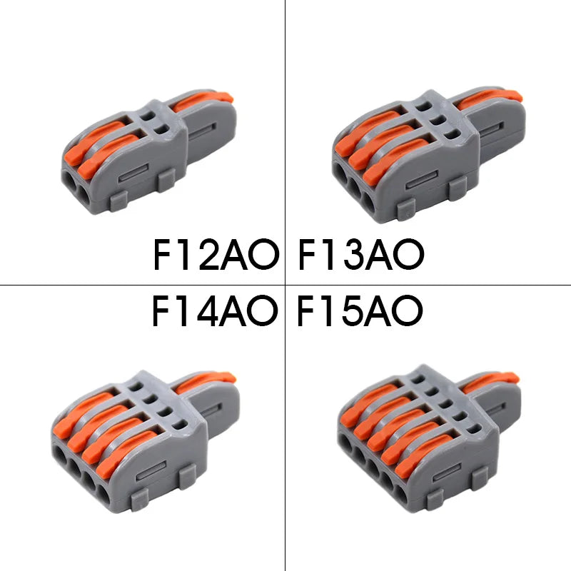Wire Connector 1 Input Multiple Output Electrical Splitter Push-in Terminal Block Butt Home LED Light Quick Wiring Connectors