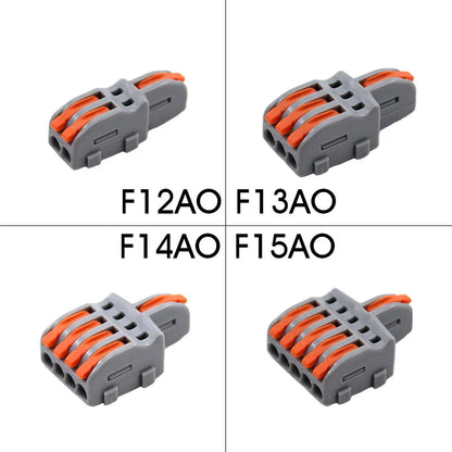 Wire Connector 1 Input Multiple Output Electrical Splitter Push-in Terminal Block Butt Home LED Light Quick Wiring Connectors