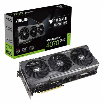 Used ASUS ROG Strix GeForce RTX 4070 SUPER 12GB GDDR6X OC Edition Gaming Graphics Card with AI Design Intelligent Learning GPU