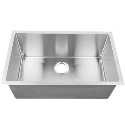 Wholesale Handmade Stainless Steel Kitchen Sink Anti-overflow Design Rectangle Single Bowl Kitchen Sink