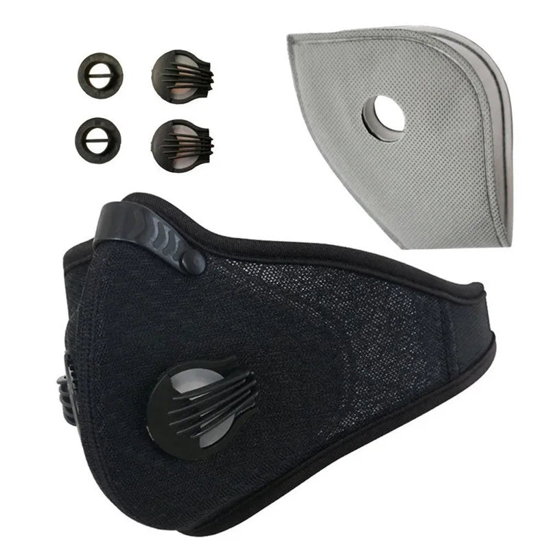Sport Face Mask Activated Carbon Filter Dust Mask PM 2.5 Anti-Pollution Running Training MTB Road Bike Cycling Mask
