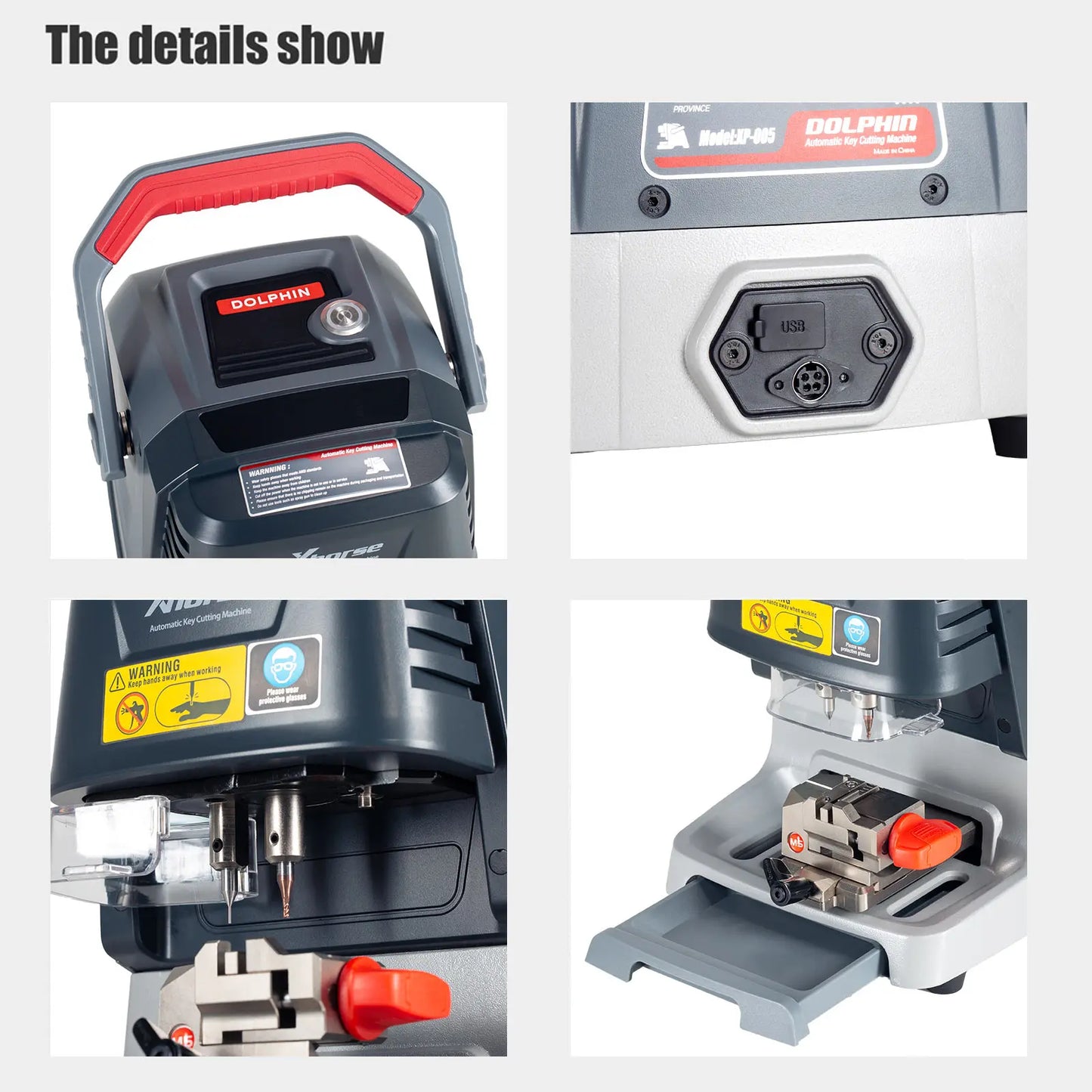 2026 Xhorse Dolphin XP-005 XP005 XP0501EN Key Cutting Machine With M5 Clamp