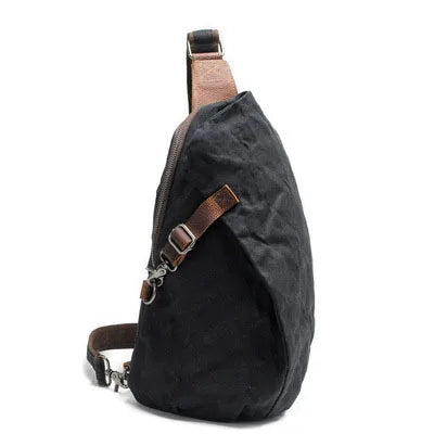 Trendy Large Capacity Chest Bag Casual Men's Crossbody Vintage Batik Canvas Crossbody Chest Bag