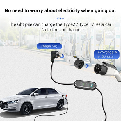 Distributors Wanted Suppliers Ev Products China 3.5kw 16A Portable EV Charger Type2 Charging Pile GBT Car V2L 240V Qiaoyi IP55