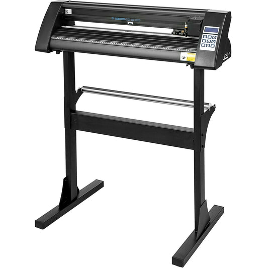 28Inch 720MM Max Paper Feed Printer Cutting Plotter Vinyl Cutter Machine with Computer Windows Software 3 Blades LCD Screen by PDG ibma