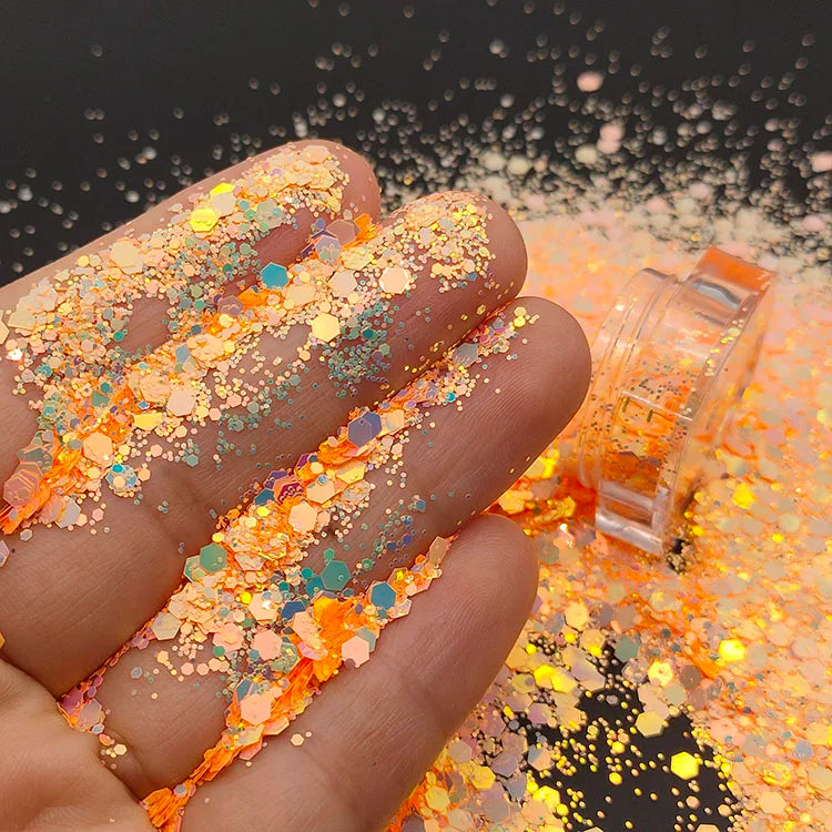 Bulk Glitter Wholesale Price Color Shift Chunky Mixed Glitter for Tumbler