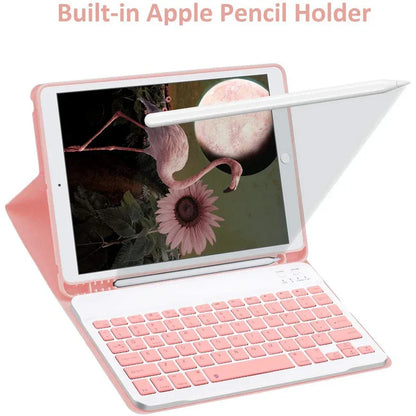 Spanish Keyboard Case For iPad Air Pro 11 13 2024,iPad 10.2 7/8/9th 10th 2022 Gen Air 3 4 5 10.9 Pro 12.9 Funda Cover For iPad