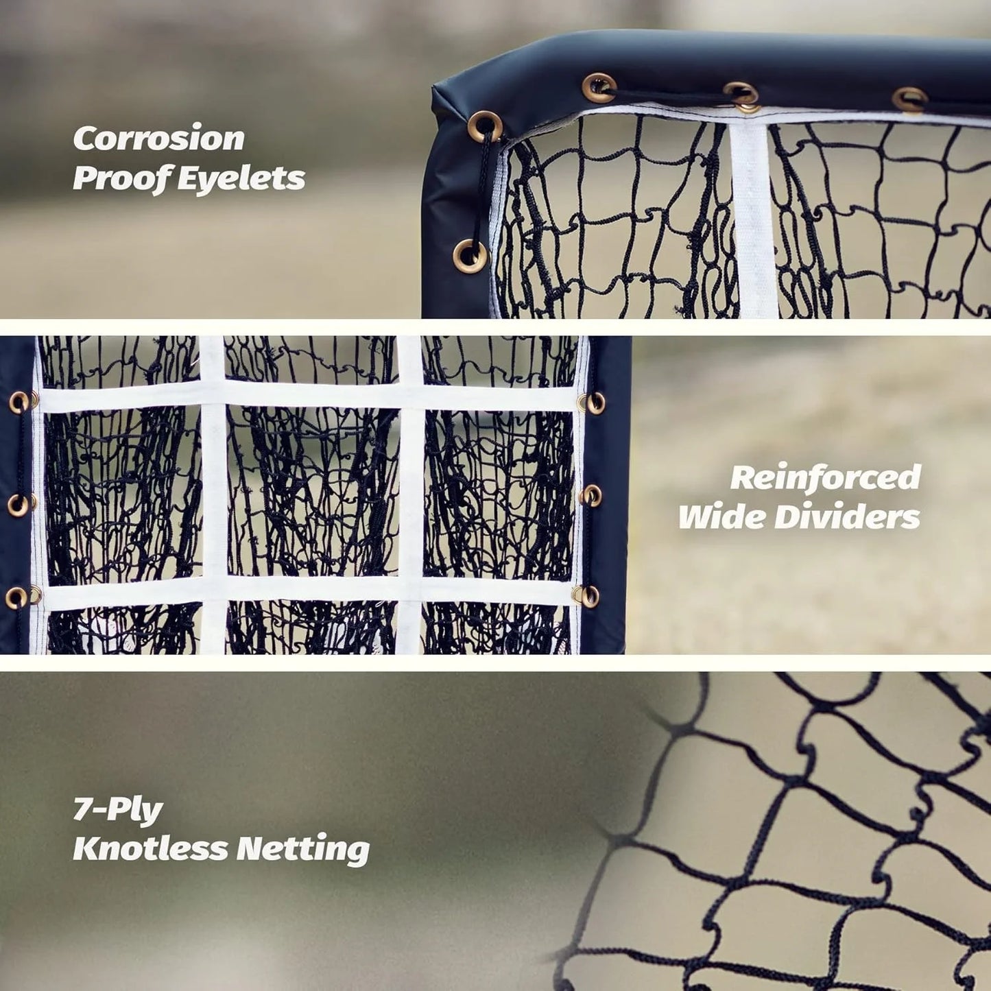 China Manufactured 9-Pocket Baseball Pitching Net for Practice Training Equipment
