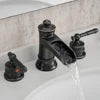 Modern 8 Inch Matte ORB Two Handle Basin Centerset Deck Mounted Lavatory Faucet Ceramic China Factory for Living Room Bathroom