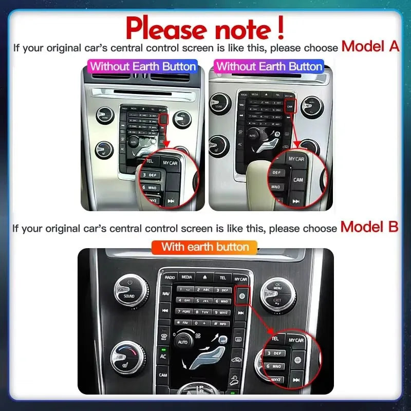 STWEI  for Volvo S60 V60 2011-2020 Android Auto Carplay Car Radio Multimedia Video Player 4G DSP 2din Autoradio Stereo Head Unit