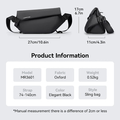 Mark Ryden Factory Wholesale Customised Crossbody Bag Men's Large Capacity Shoulder Tide Sports Small Backpack  Bag L_MR3601-B