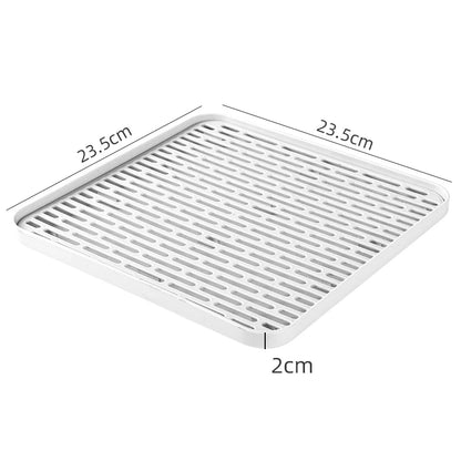 Bathroom Kitchen Sink Rectangle Multifunction Storage Serving Tea Draining Board Cup Drying Rack Plastic Dish Drain Household