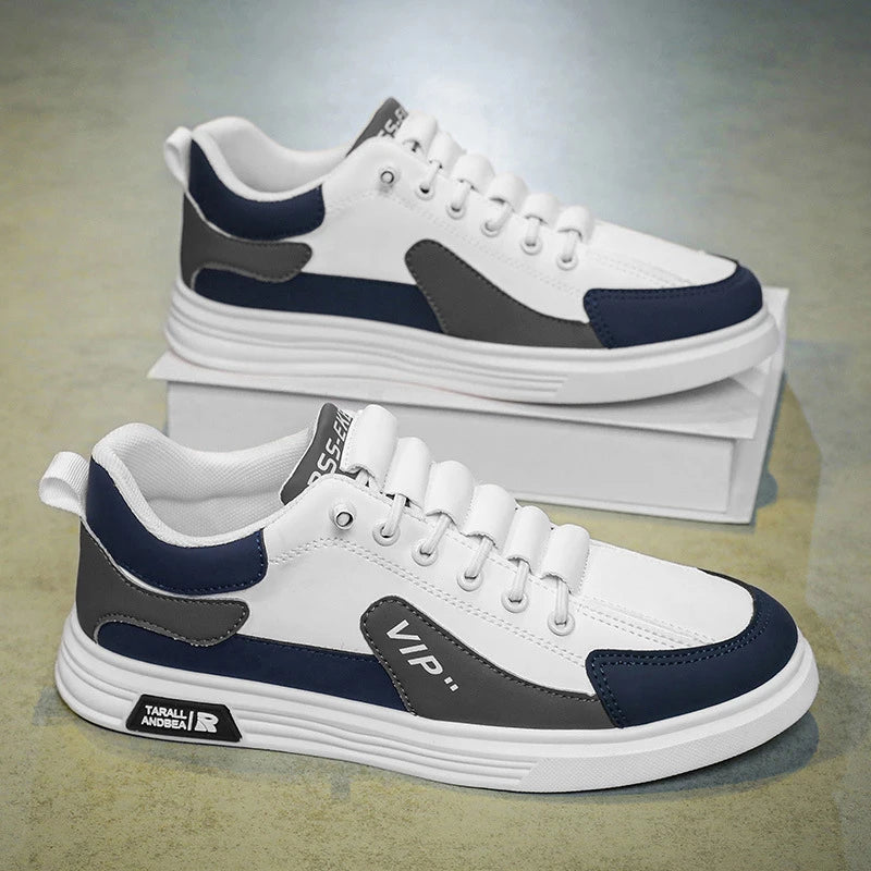 Y New Men's Shoes Breathable Sports Versatile Board Shoes Casual Men's Slip-on Elastic Small White Shoes
