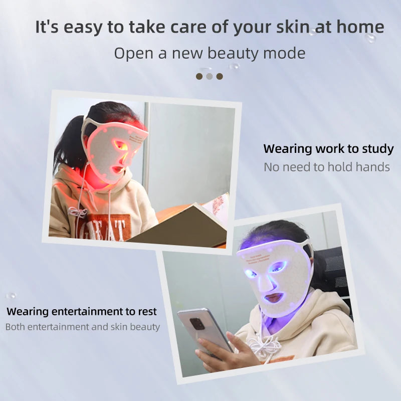 Best Selling Products 2022 New Beauty Device Colorful  Led Facial Mask 4 Colors Photon Light for  Face Skin Care Mask