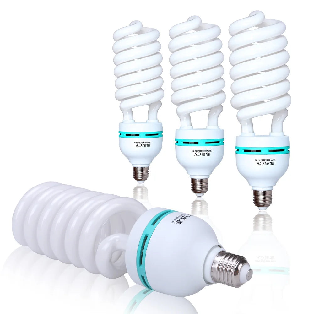 SH 135W LED Lighting Bulbs Photography Video Light Lamp Light Bulb Daylight E27 Socket For Softbox Photo Video Studio