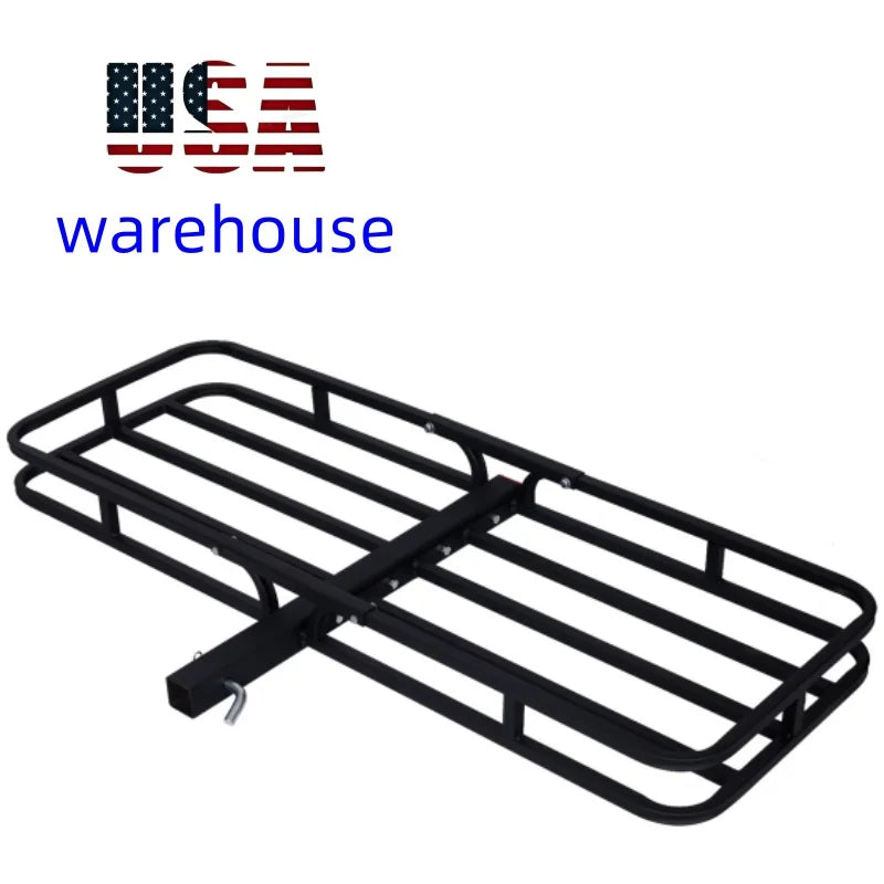 US Stock Universal Heavy Duty Steel Luggage Cargo Carrier Platform Basket Rear Cargo Rack for SUV