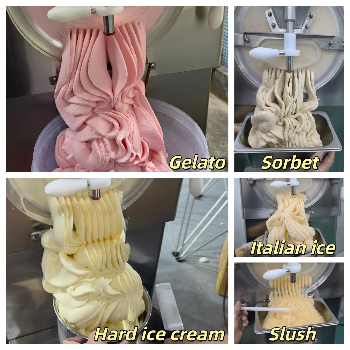 YourTime USA in Stock 108L/H 10 Program Italian Hard Ice Cream Machine Batch Freezer Artisan Gelato Acai Machine for Sale
