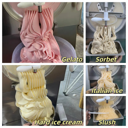YourTime USA in Stock 108L/H 10 Program Italian Hard Ice Cream Machine Batch Freezer Artisan Gelato Acai Machine for Sale