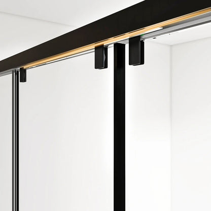 New Product Modern 6mm Tempered Glass Stainless Steel Handle Sliding Shower Door for Bathroom Shower Screen