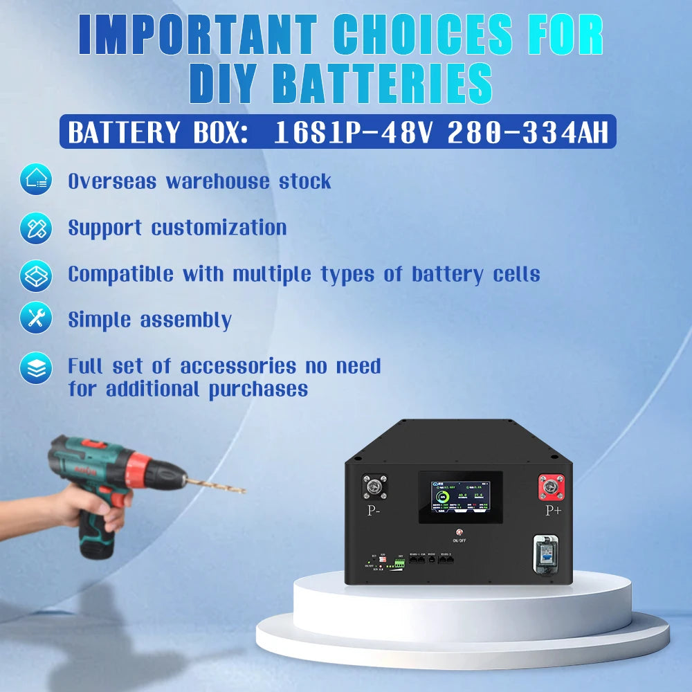 EU Stock Fast Delivery 48V 314Ah Lifepo4 Battery Pack 16kwh Solar Energy Storage System Power Bank High Capacity