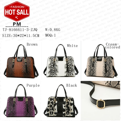 Pu Leather Hot Selling Purse Tote Bag Shoulder Bag 3 Pieces One Set Fashion Large Capacity Shoulder Bag