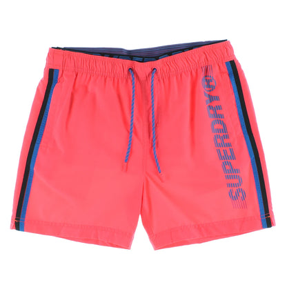 SUPERDRY State Volley Swim Mens Swimwear Color: Hyper Pink/Royal | 100% Authentic